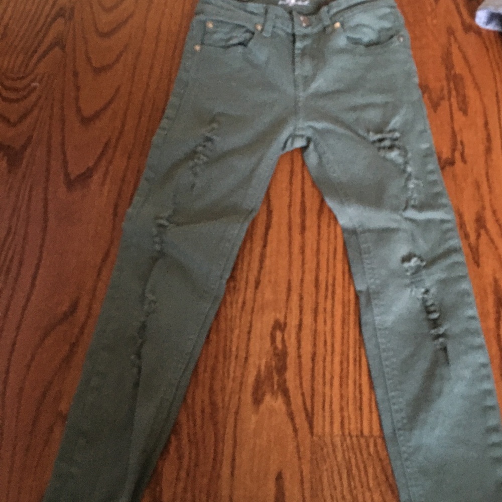 Hunter green jeans